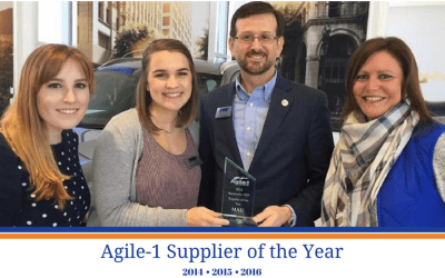 MAU Named Program Supplier of the Year by Agile- 1/BMW MSP for the Third Consecutive Year!